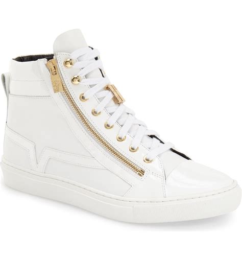 versace sneakers heren|versace zipped high top sneakers.